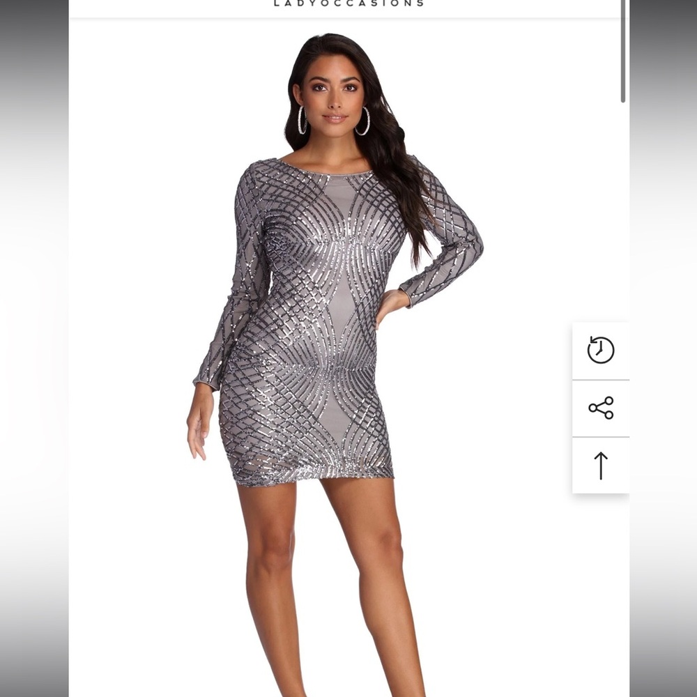 Elysse Steal The Show Sequin Dress
